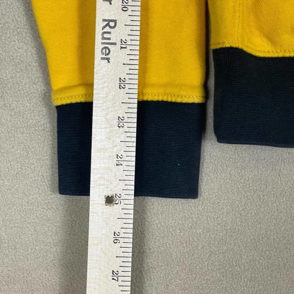 Nike Hoodie Adult Small Yellow Pinwheel‎ Evolution Of The Swoosh Mens